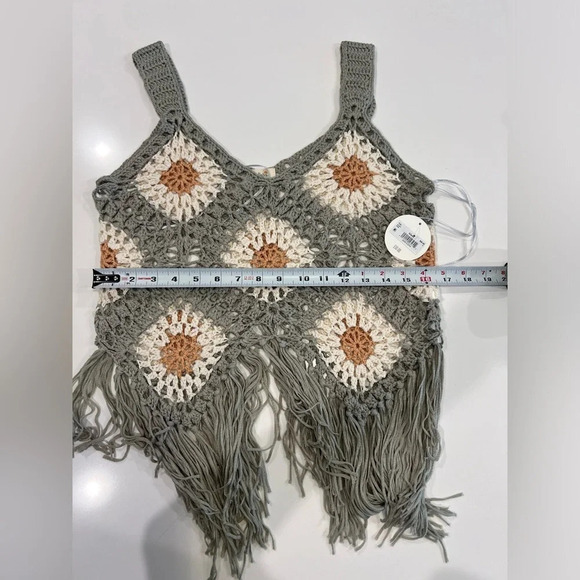 Altar'd State Tullabee Sage Willow Fringe Mama Tank - Picture 11 of 14